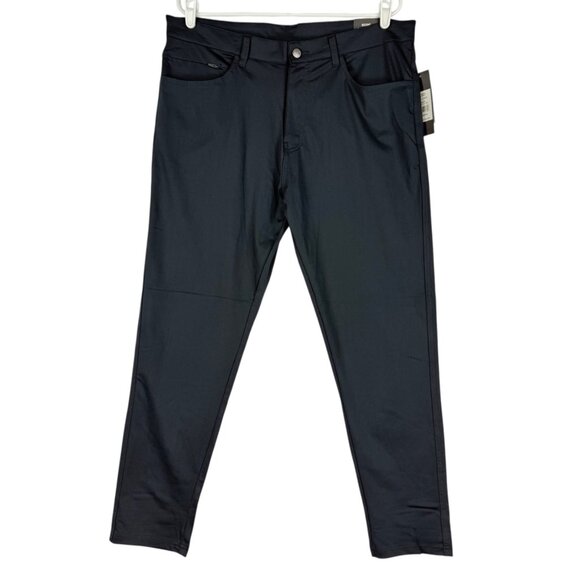 Leg3nd Men's Comfort Fit Performance Stretch Moisture Dark Navy Pants 36x30 NWT - Picture 1 of 11